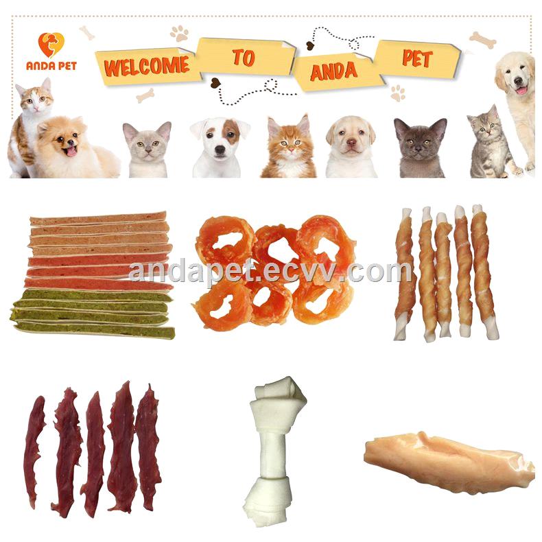 Fresh healthy no additives duck jerky dog snacks of pet treats