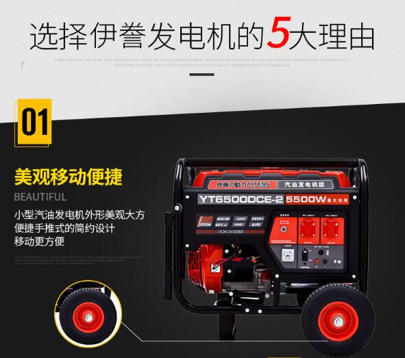 Lowest price from factory good quality gasoline generators 6kva