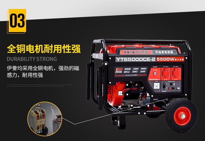 Lowest price from factory good quality gasoline generators 6kva