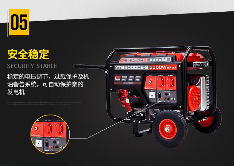 Lowest price from factory good quality gasoline generators 6kva
