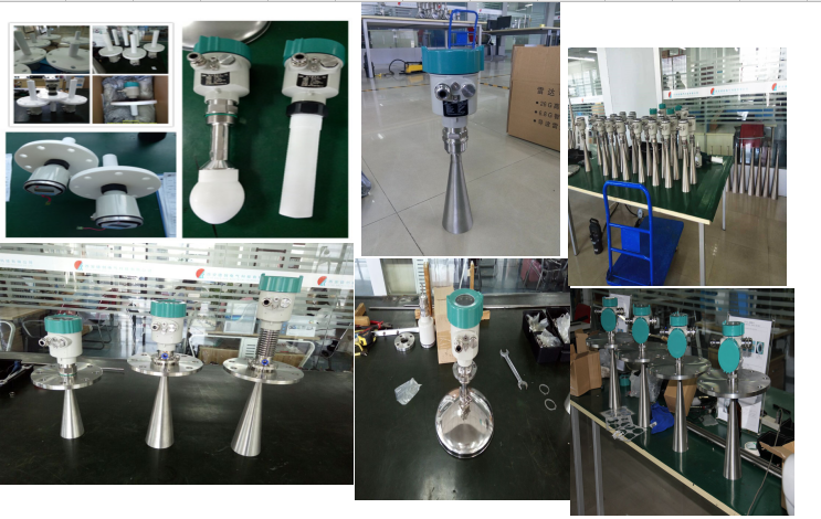 Dechuang Electronic radar level meter pulse heavy dust level transmitter for lron ore fines