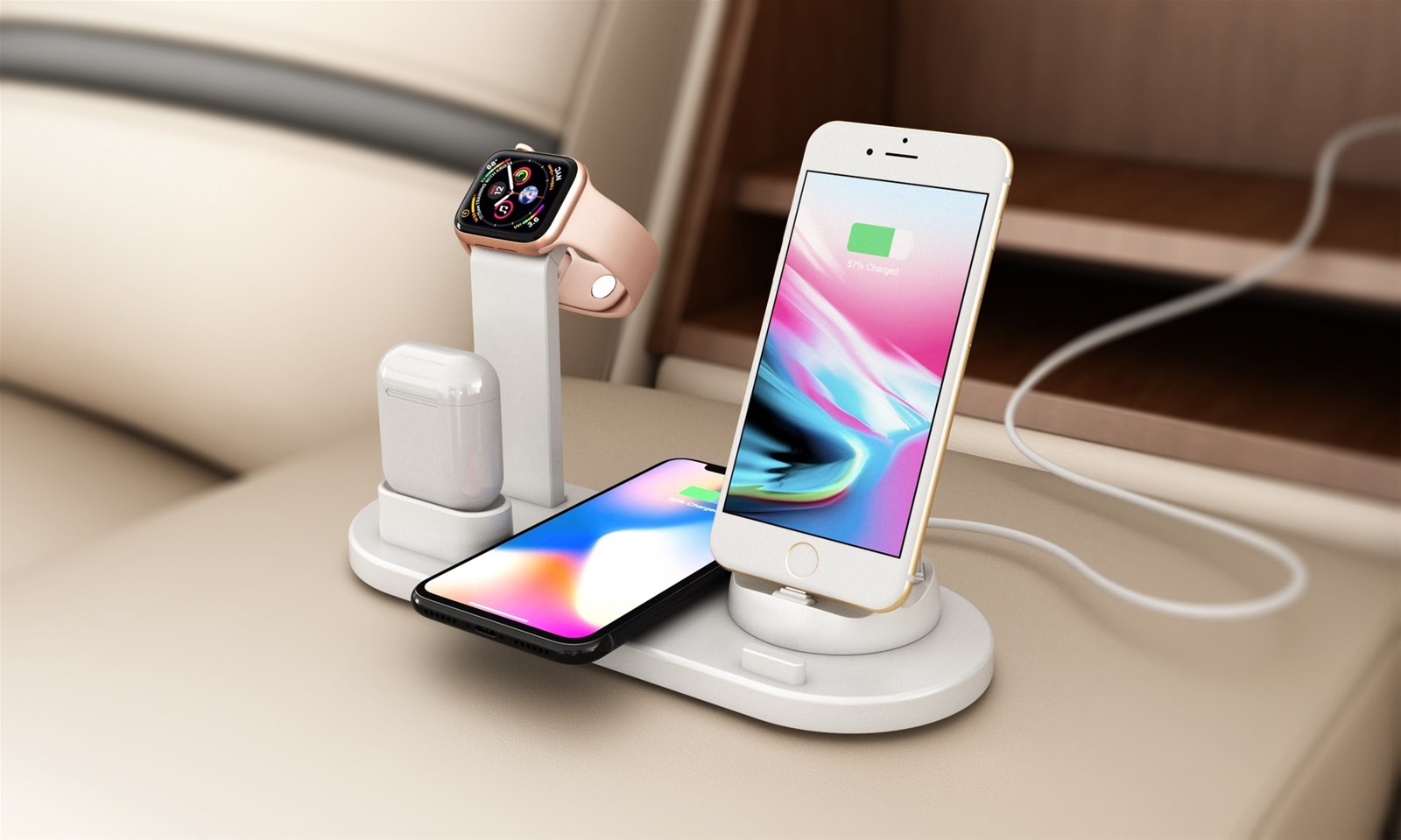 Tenee TMF01 wirelesswireless bluetooth earphonesmart watch and usb multifunction charger