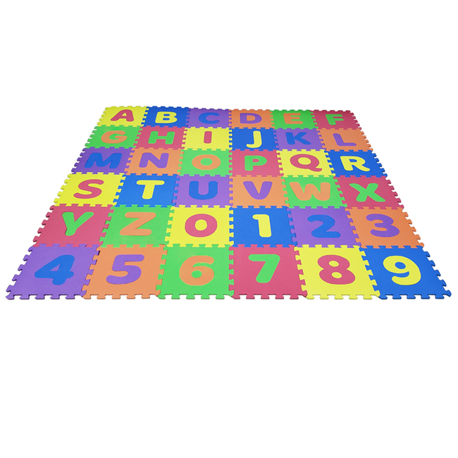 Odorless EVA Foam Alphabets Numbers Puzzle Mat For Kids