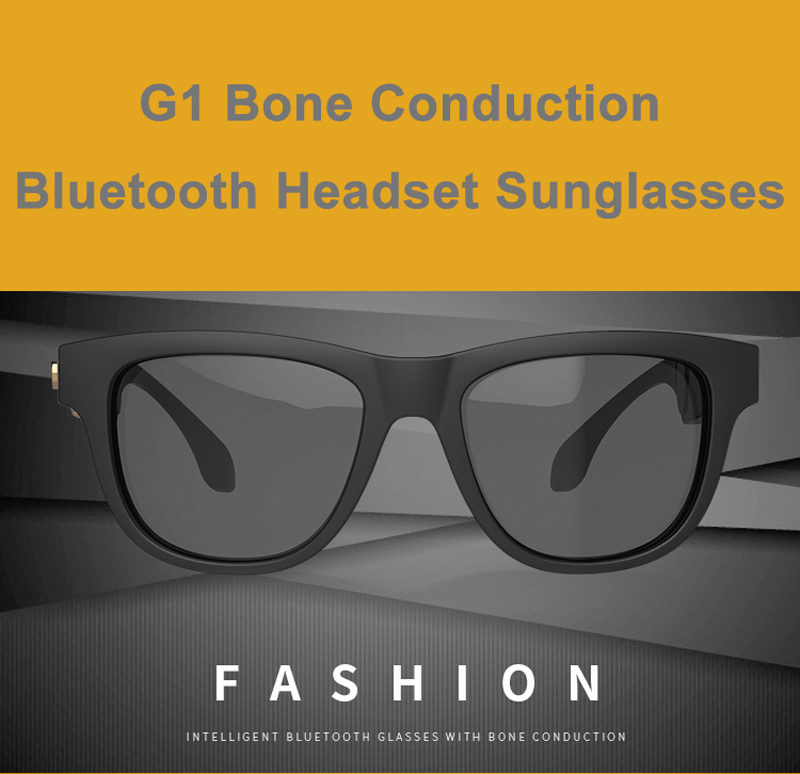 G1 Bluetooth Sunglasses Headphones with Bone Conduction and Touch Control