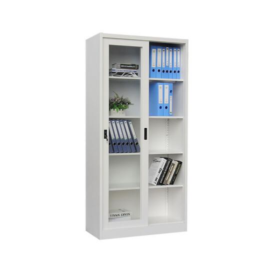 Glass Sliding Door Steel File Cabinet