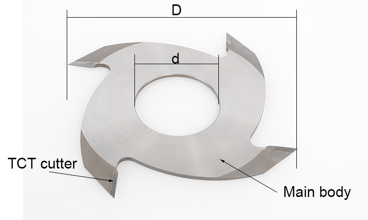 High precision wear resistance finger joint blade cutter for woodworking