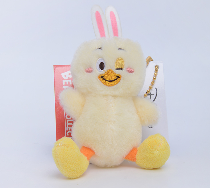 Hot sales of Tokyo new Easter bunny chicken rabbit eggs three chicks Piyo plush dolls toy bag pendent to customize