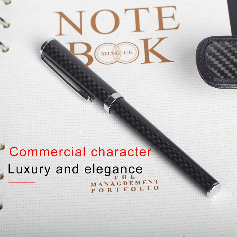 Luxury Real Carbon fiber Fountain pen Signature Pen Accept Customized Logo