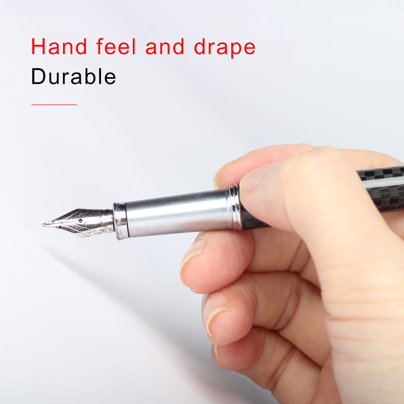 Luxury Real Carbon fiber Fountain pen Signature Pen Accept Customized Logo