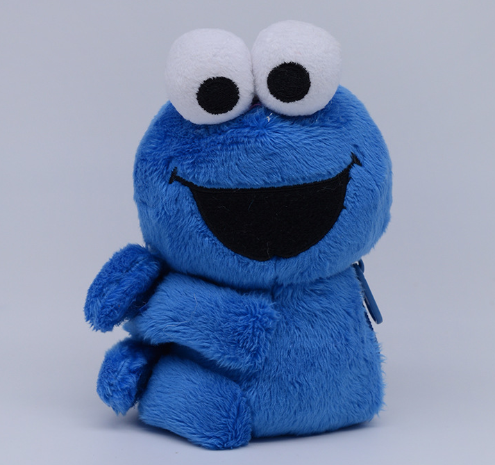 Customized creative new cute animals winnie the pooh strawberry bear stacy sesame street cartoon Velcro plush figure gir