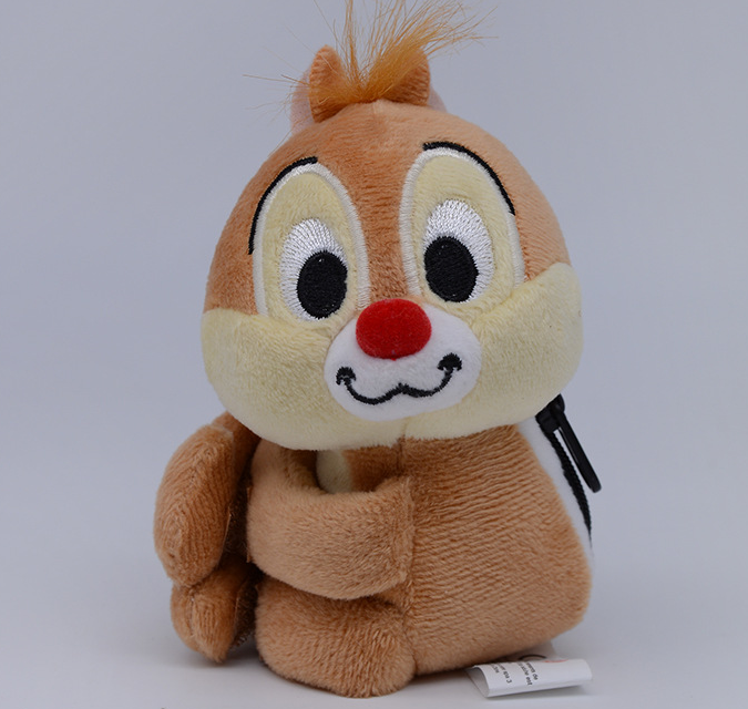Customized creative new cute animals winnie the pooh strawberry bear stacy sesame street cartoon Velcro plush figure gir