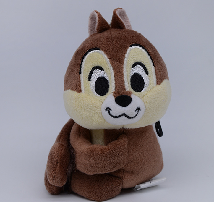 Customized creative new cute animals winnie the pooh strawberry bear stacy sesame street cartoon Velcro plush figure gir