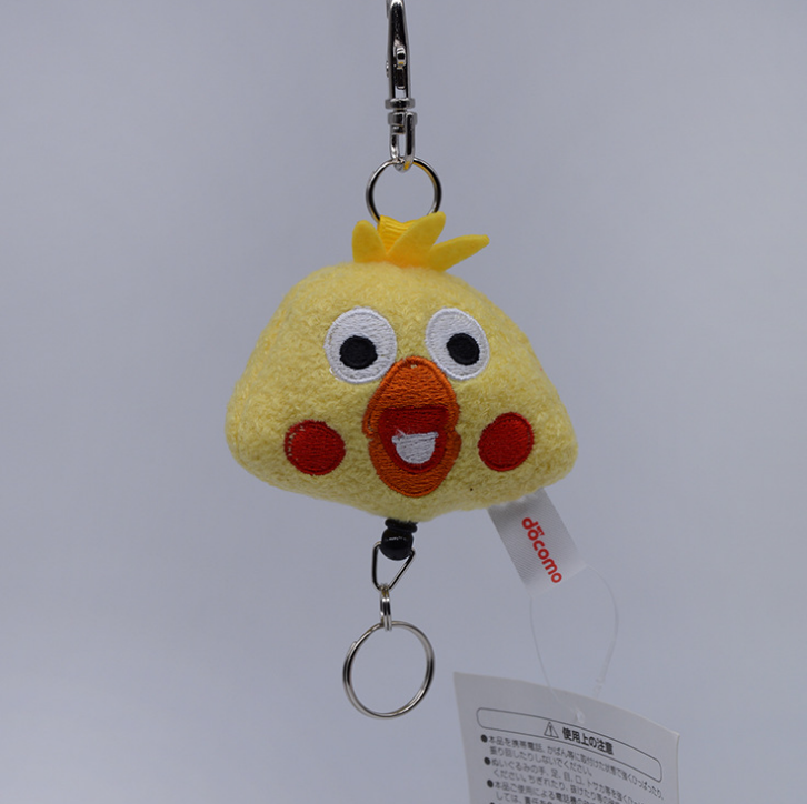 Toy docomo brother parrot bapa baba father plush toy toy telescopic key chain pendant