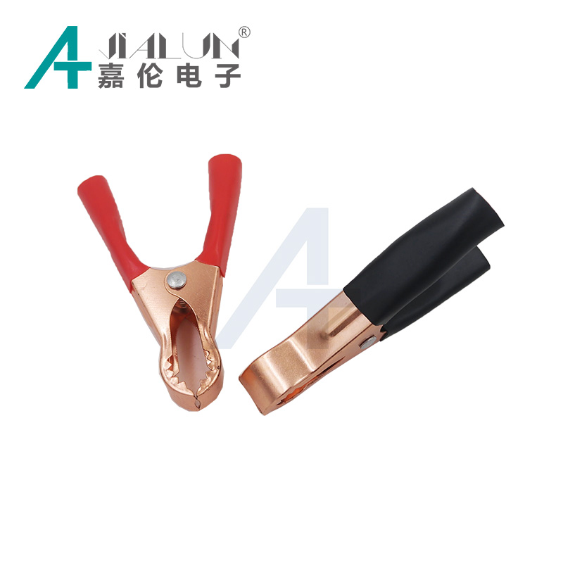 50Amp Copper Alligator Clips Terminal Test Electrical Battery Crocodile Clamp for Jumper Cables Boost