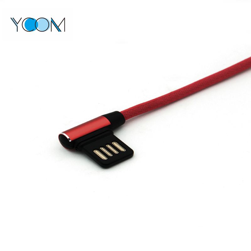 90 Degree Double Side USB Charging Cable for Type C