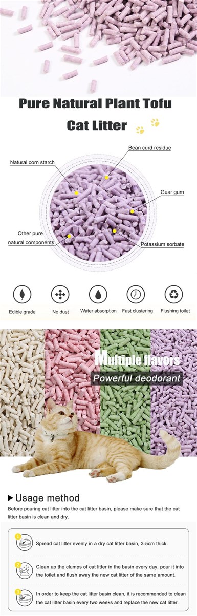 Clumping Soybean Cat Litter High Absorbent