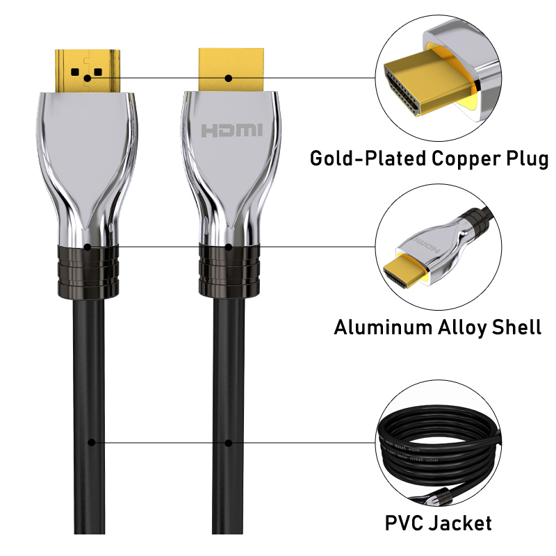 20 HDMI Fiber Optic Cable GoldPlated Copper Plug