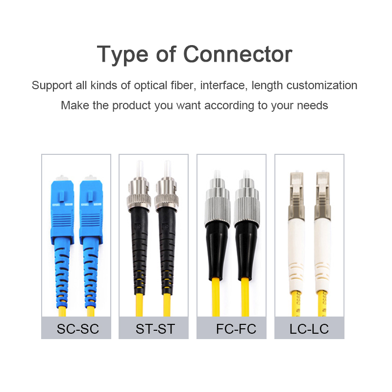 SCFC 2 Core Single Mode Fiber Optic Patch Cable