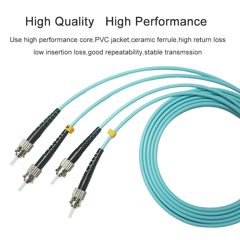 StSt MultiMode OM3 Fiber Optic Patch Cable