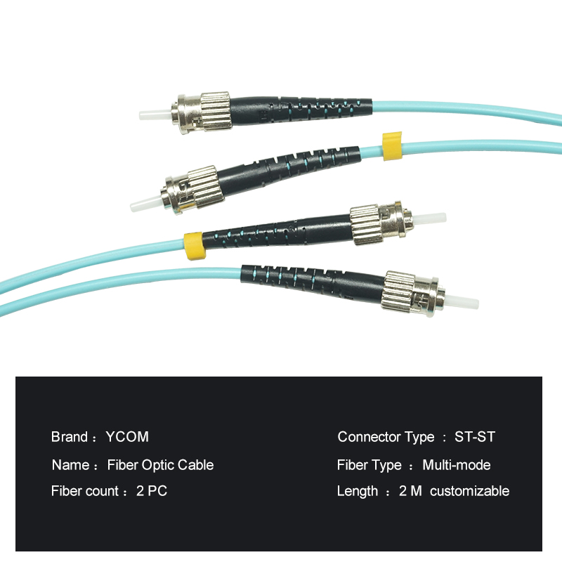 StSt MultiMode OM3 Fiber Optic Patch Cable
