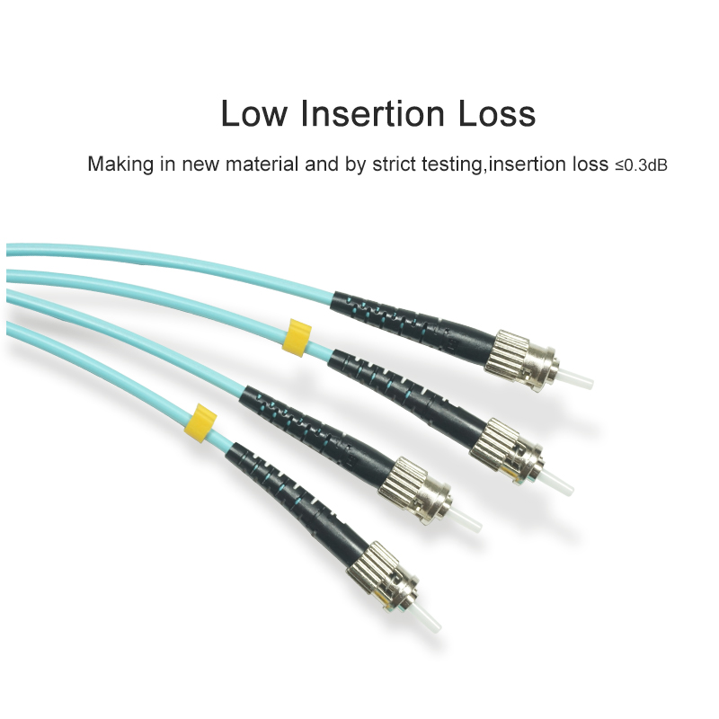 StSt MultiMode OM3 Fiber Optic Patch Cable