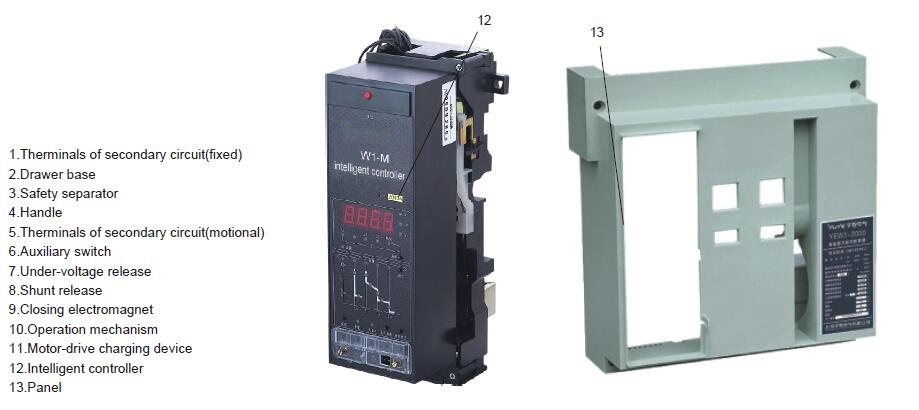 Fixed Intelligent universal ACB air circuit breaker 2000A 2500A 6300A