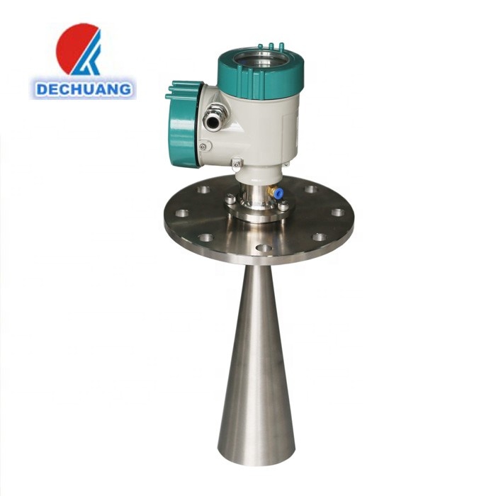 Dechuang Electronic radar level meter pulse heavy dust level transmitter for lron ore fines
