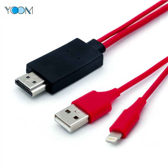 Lightning Charging IOSUSB to HDMI Cable