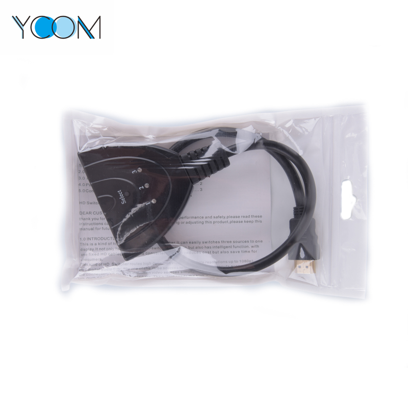 HDMI 14 Switch Pigtail 3 Ports Full 1080P