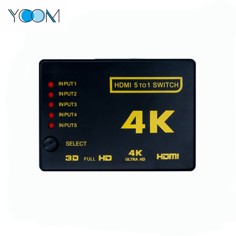 HDMI Switch 5 in 1 out Support 3D 4K 1080P