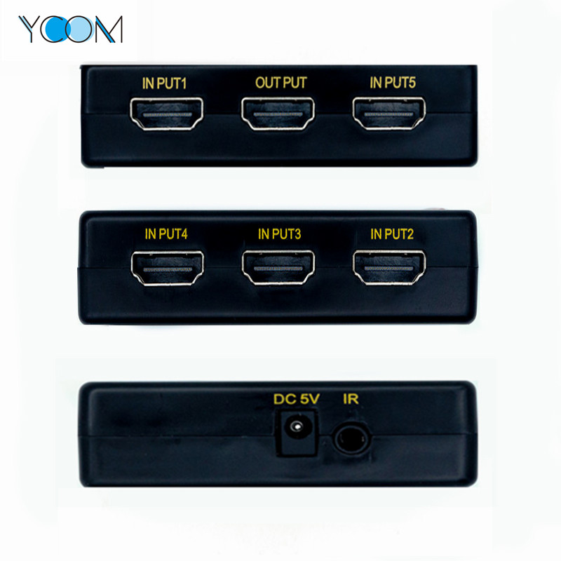 HDMI Switch 5 in 1 out Support 3D 4K 1080P