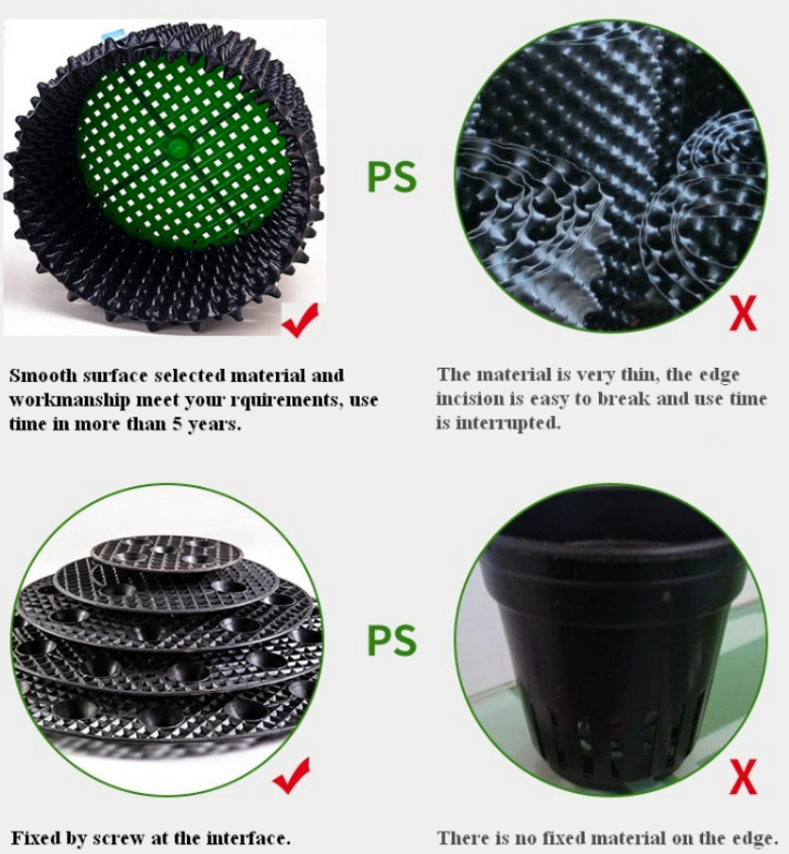 Wholesale Garden Planter Air Pruning Pot Container Pruning Black Plant Nursery Pots PE PVC Plastic Tree Root Control