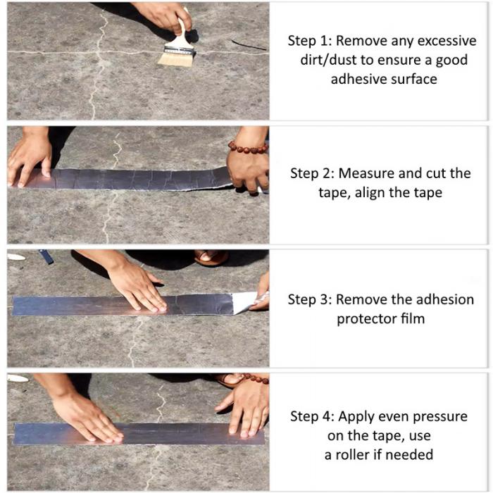 self Adhesive Waterproof flashing butyl tape for Roofing