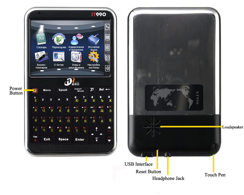 portable electronic dictionary Russian Chinese english translator device