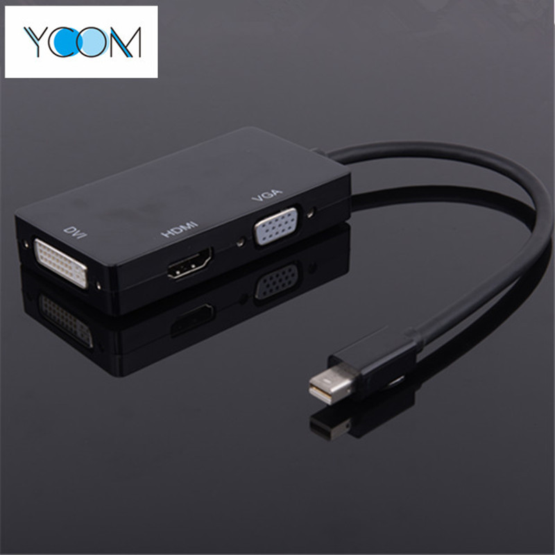 3 in 1 Mini Displayport To DVI Converter