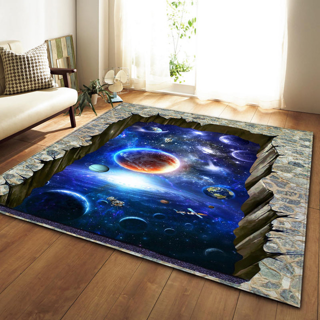 Nordic Carpet Flannel 3D Printed Area Rug Antislip Large Carpet floor mat Living Room Decor