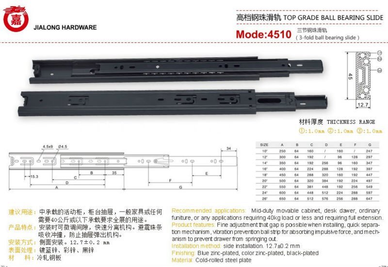 furniture mechanism kitchen drawer slide