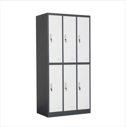 Clorina Furniture Metal Three Lines Six Door Steel Locker