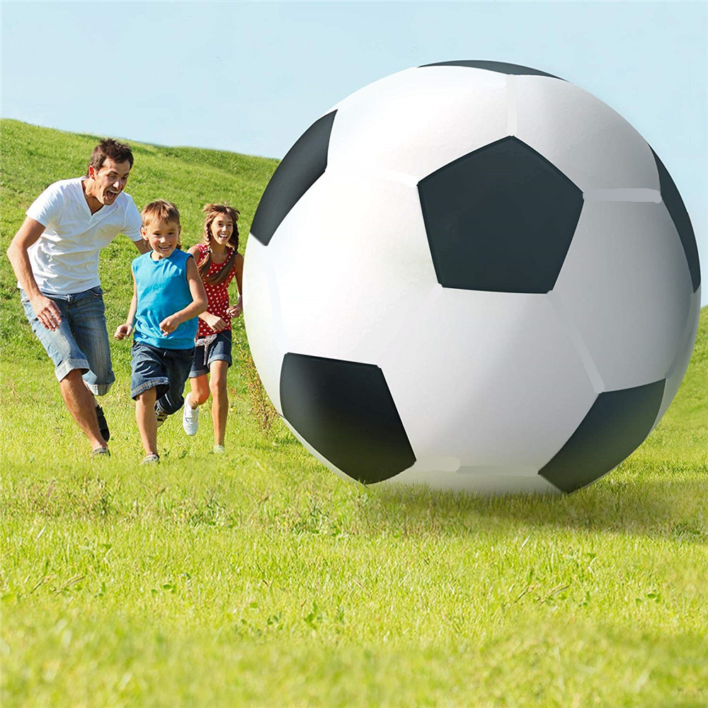 Spot PVC inflatable football beach water sports outdoor square large activities with blowing balloon toys