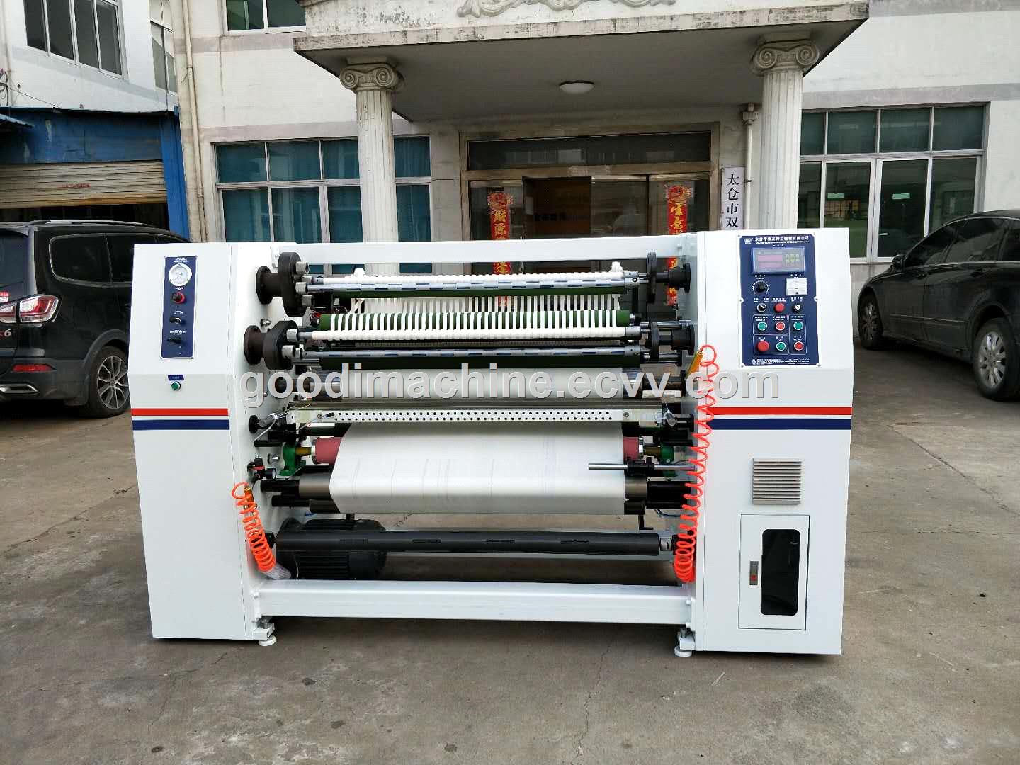 Adhesive medical zinc oxide plaster tape slitting rewinding machine