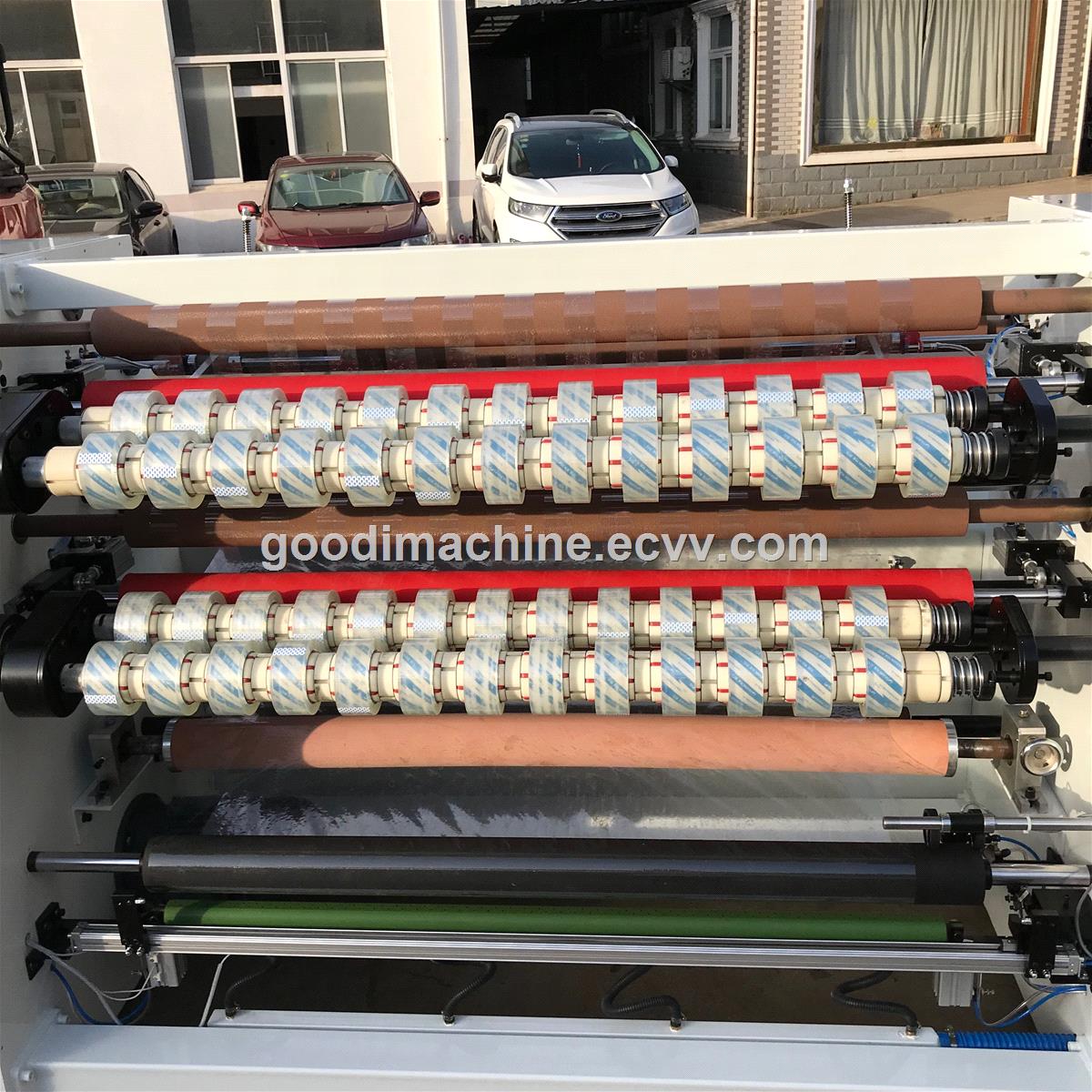 Super clear bopp adhesive packing tape rewinding cutting machine