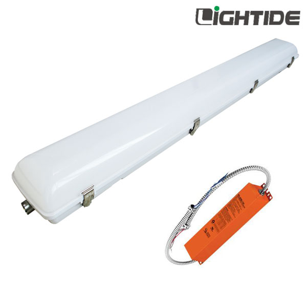 50W 4ft Linear VaporTight LED High Bay Light Emergency Backup NiMH 90min 100277vac 5yrs Warranty