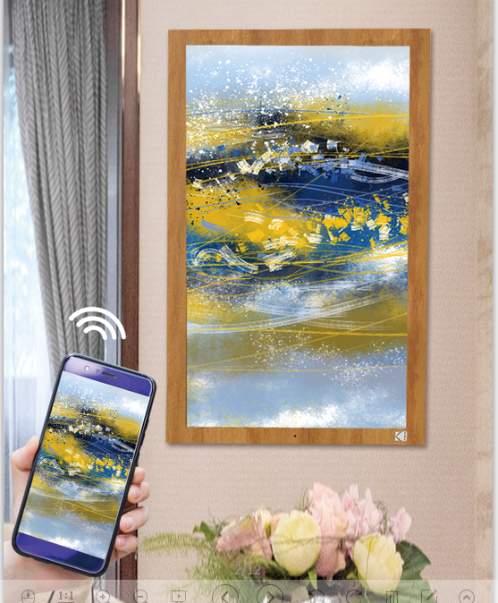 KODAK 173 inch Digital WiFi Photo Frame Digital Picture Frame Cloud Frame with IPS Touch Screen and 10GB Cloud Storage
