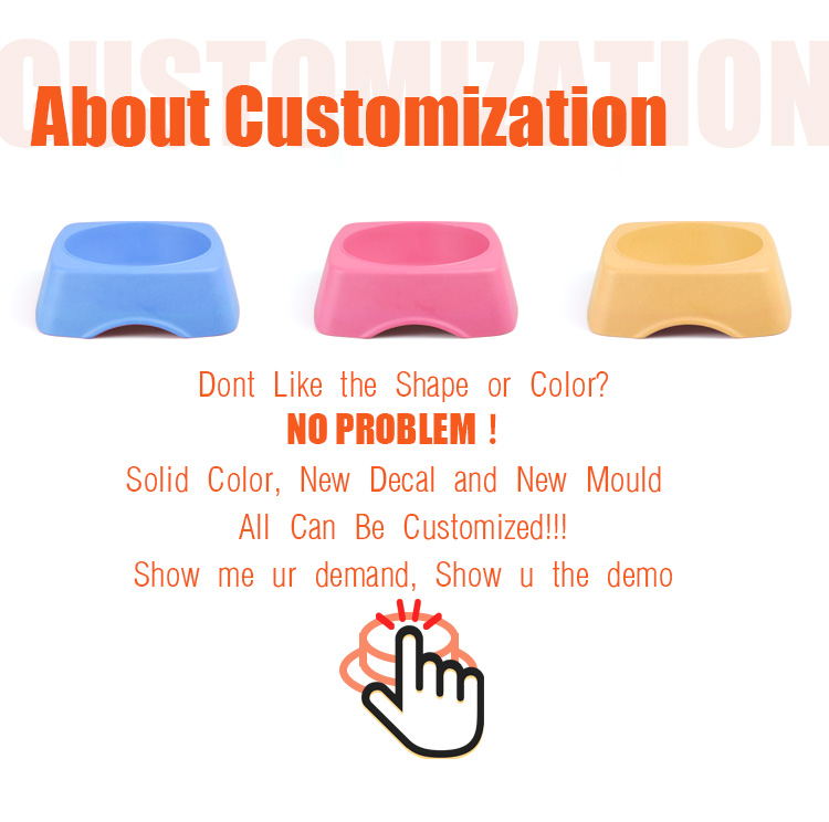 High quality Traditional Hot design Bamboo Fiber Pet Bowl