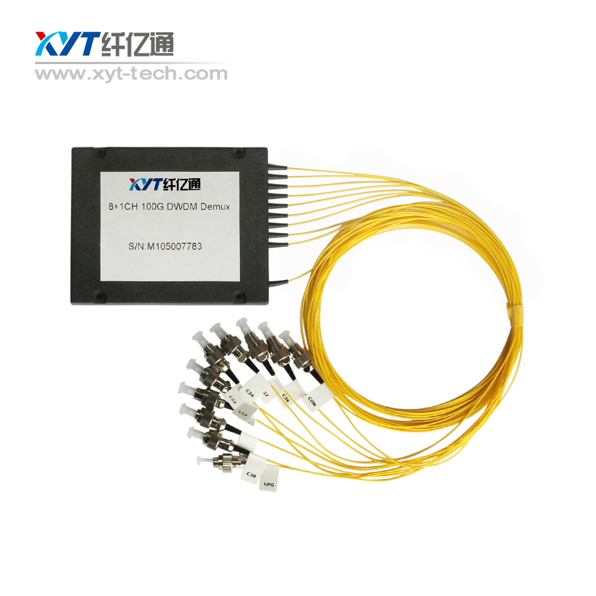 Dual fiber 4 channel Passive Transmission CWDM Mux Demux with MTP MPO connector