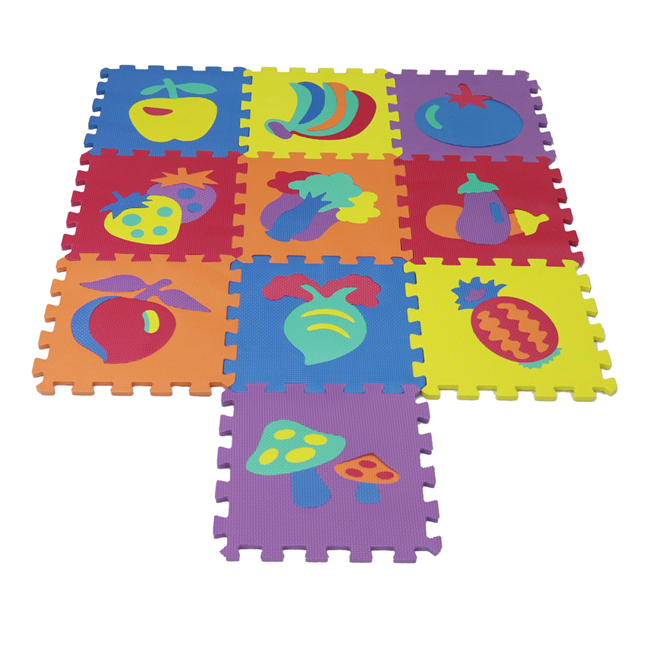 Kids foam floor puzzle play mat 12in x 12in baby toddler play mat