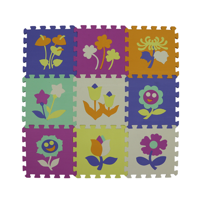 Nontoxic Odorless 12in x 12in 9pcsset Kids Foam Puzzle Mat EVA Flooring