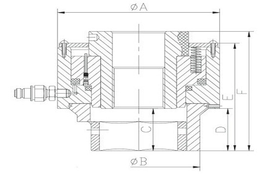Tensioning usage hydraulic bolt tensioner