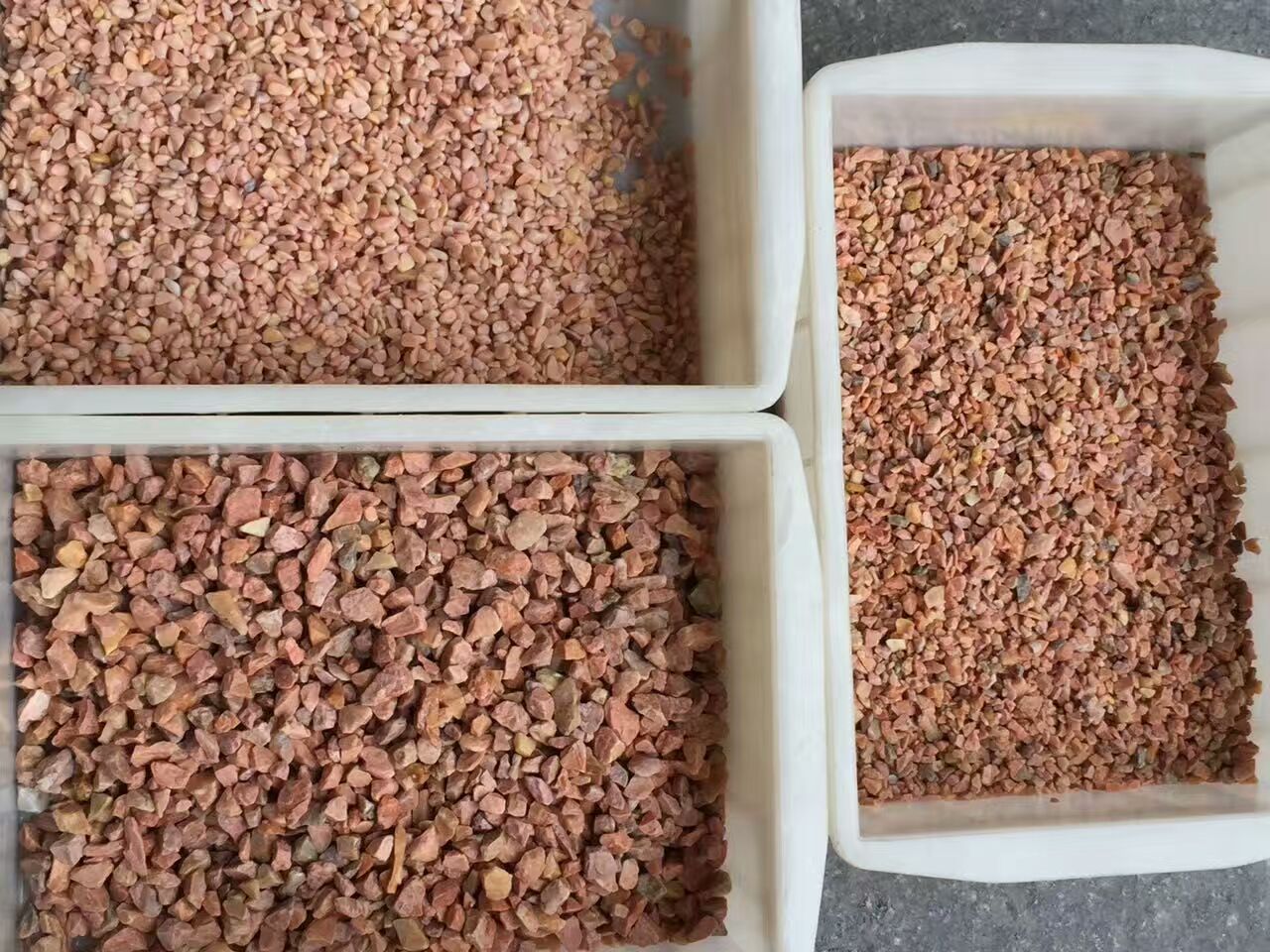 Natural Pink machinemade pebble cobble stone garden stone