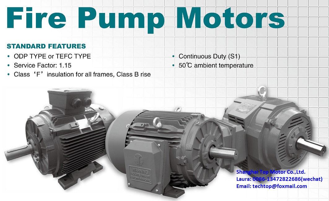 TECHTOP MOTOR Fire Pump Motor Shanghai Top Motor